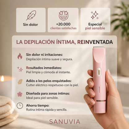 Depiladora íntima multifuncional para una piel suave y perfecta