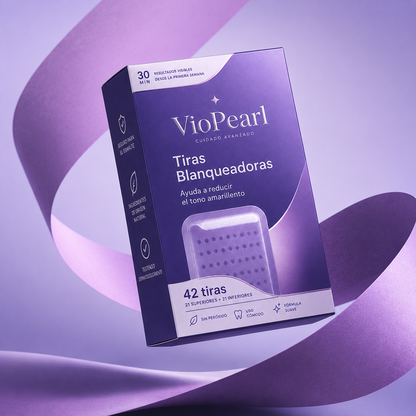 VioPearl - Pack 14 Tiras Blanqueadoras Violetas